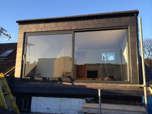 sliding door in loft conversion