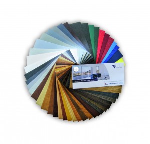 coloured PVCu windows by Kommerling
