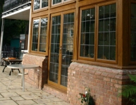Wood effect French Doors